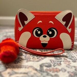 Disney Parks Loungefly Turning Red Panda Mei Wallet Wristlet 2023 NWOT